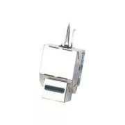 DATACOM Keystone cat5E srebrny STP dual-mini