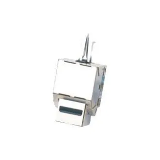 DATACOM Keystone cat5E srebrny STP dual-mini DATACOM Keystone cat5E srebrny STP dual-mini