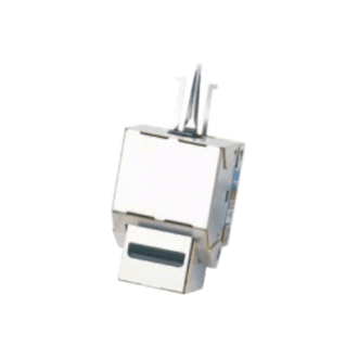 DATACOM Keystone CAT6 STP srebrny dual-mini