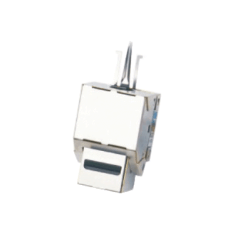 DATACOM Keystone CAT6 STP srebrny dual-mini DATACOM Keystone CAT6 STP srebrny dual-mini