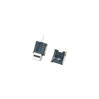 DATACOM Keystone CAT6 STP srebrny dual-mini DATACOM Keystone CAT6 STP srebrny dual-mini