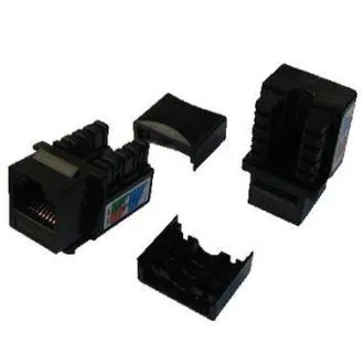 DATACOM Keystone UTP Cat5e samogwintujący MINI czarny DATACOM Keystone UTP Cat5e samogwintujący MINI czarny