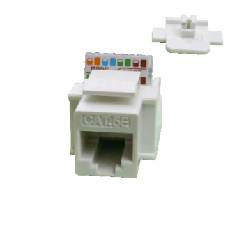 DATACOM Keystone UTP Cat5e samogwintujący biały DATACOM Keystone UTP Cat5e samogwintujący biały