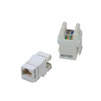 DATACOM UTP Keystone Cat6 biały Dual Slim tylne wycięcie DATACOM UTP Keystone Cat6 biały Dual Slim tylne wycięcie