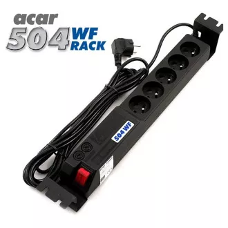 19" Acar 504WF 5x230V-5m czarny przełączane zabezpieczenie 19" Acar 504WF 5x230V-5m czarny przełączane zabezpieczenie