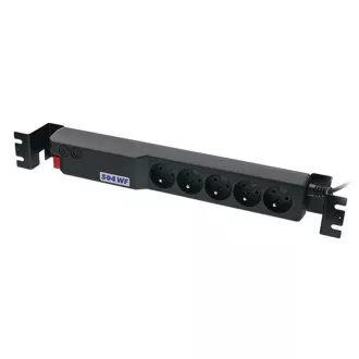 19" Acar 504WF 5x230V-5m czarny przełączane zabezpieczenie 19" Acar 504WF 5x230V-5m czarny przełączane zabezpieczenie