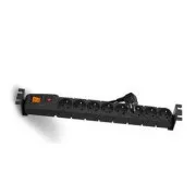 19" panel zasilania 8x230V, 3m, wyłącznik, zabezpieczenie nadprądowe, zabezpieczenie termiczne, zabezpieczenie termiczne.