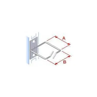 Hak mocujący 40x40 D1 metalowy lewy, brama przednia Hak mocujący 40x40 D1 metalowy lewy, brama przednia