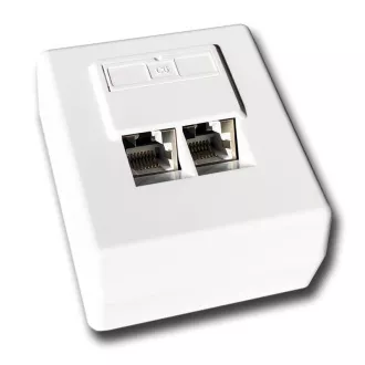 DATACOM STP podwójne gniazdo nadtynkowe Cat6 FA-1004