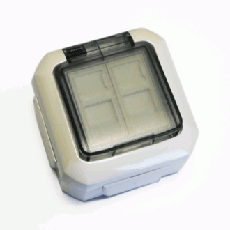 ABB Gniazdo danych OUTDOOR IP54 STP CAT5E 2xRJ45