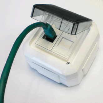 ABB Gniazdo danych OUTDOOR IP54 STP CAT5E 2xRJ45 ABB Gniazdo danych OUTDOOR IP54 STP CAT5E 2xRJ45