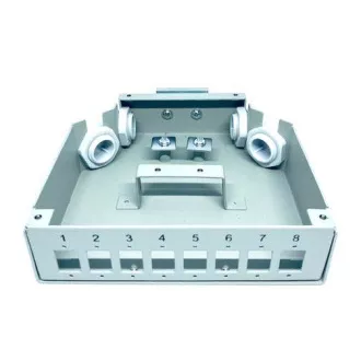 Skrzynka optyczna 8C na szynę DIN 8xSC Simplex