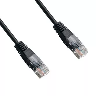 DATACOM Patch cord UTP CAT5E 1,5m czarny