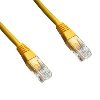 DATACOM kabel krosowy UTP kat5e 2M żółty DATACOM kabel krosowy UTP kat5e 2M żółty