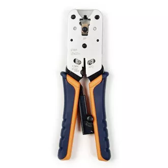 W-Star Szczypce do zaciskania RJ45 WS2182R z grzechotką prostą, obcinacz izolacji