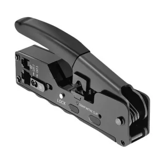 W-star Szczypce do zaciskania RJ45 WS7018 Kompaktowe szczypce Cat7, Cat6, Cat5, RJ45, RJ12, STP