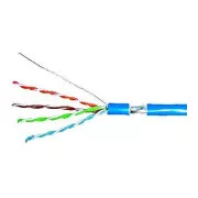Kabel F/UTP Cat.5e 4x2xAWG24, powłoka LS0H niebieska, pudełko 305m