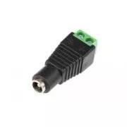DCSV21FEM Gniazdo zasilania DC 2,1 mm z listwą zaciskową - żeńskie