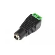 DCSV21FEM Gniazdo zasilania DC 2,1 mm z listwą zaciskową - żeńskie