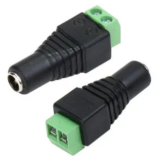 DCSV21FEM Gniazdo zasilania DC 2,1 mm z listwą zaciskową - żeńskie