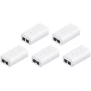 Ubiquiti POE-24-12W-G-WH, GB PoE Injector, 24V/0.5A(12W), opakowanie 5 sztuk