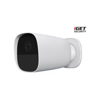 iGET SECURITY EP26 White - bateryjna kamera WiFi FullHD, IP65, dźwięk, autonomiczna i do alarmu M5-4G CZ