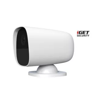 iGET SECURITY EP26 White - bateryjna kamera WiFi FullHD, IP65, dźwięk, autonomiczna i do alarmu M5-4G CZ