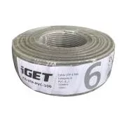 Kabel instalacyjny iGET CAT6 UTP PVC Eca 100m/pudełko, kabel przewodowy, klasa reakcji na ogień Eca
