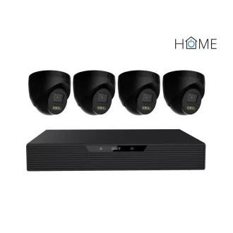 iGET HOME N85P4 - zestaw kamera NVR PoE rozdzielczość 3K, 8CH NVR   4x kamera z audio, IR i LED