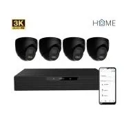 iGET HOME N85P4 - zestaw kamera NVR PoE rozdzielczość 3K, 8CH NVR   4x kamera z audio, IR i LED