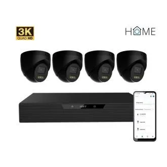 iGET HOME N85P4 - zestaw kamera NVR PoE rozdzielczość 3K, 8CH NVR 4x kamera z audio, IR i LED iGET HOME N85P4 - zestaw kamera NVR PoE rozdzielczość 3K, 8CH NVR 4x kamera z audio, IR i LED