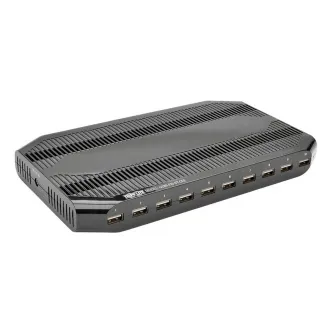 Stacja ładująca USB z miejscem do przechowywania, wyjście 10x 12V, 8A, 96W, kabel zasilający Schuko