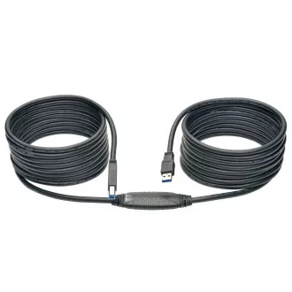 USB-A/USB-B, USB 3.0, aktywny wzmacniacz SuperSpeed (męski/żeński), 7,62 m