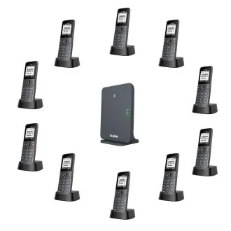 Stacja bazowa i słuchawka DECT Yealink W71P, czarno-biały wyświetlacz 1,8 Stacja bazowa i słuchawka DECT Yealink W71P, czarno-biały wyświetlacz 1,8