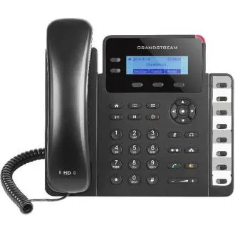 Grandstream GXP1628, podświetlany wyświetlacz LCD 2,95", 2 konta SIP, przyciski 3-kierunkowe, 8 BLF, podwójny port Gbit, PoE