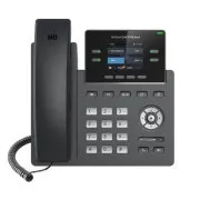 Grandstream GRP2612P, wyświetlacz paskowy TFT 2,4", 2 konta SIP, 4 prog. trunk, 16 BLF trunk, PoE, 10/100Mbps