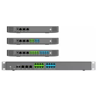 Grandstream UCM6302 Audio VoIP PBX, 500 użytkowników, 75 zestawów. połączeń, konferencje audio, 75 kont, port 2xFXO, 2xFXS