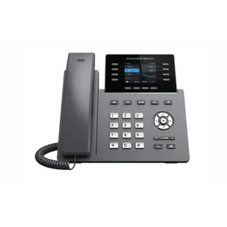 Telefon SIP Grandstream GRP2624, wyświetlacz paskowy TFT 2,8", 12 kont SIP, 4 numery wewnętrzne, 2x1Gb, WiFi, BT