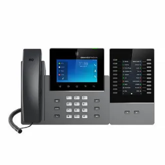 Wideotelefon SIP Grandstream GXV3450, 5" IPS bar.dot.displ., 16 kont SIP, Android11, WiFi, BT, PoE Wideotelefon SIP Grandstream GXV3450, 5" IPS bar.dot.displ., 16 kont SIP, Android11, WiFi, BT, PoE