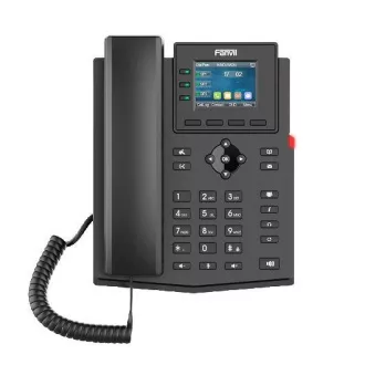 Telefon SIP Fanvil X303G, wyświetlacz 2,4", 4SIP, podwójne Gbit, PoE