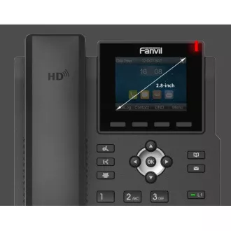 Telefon SIP Fanvil X3SG, wyświetlacz 2,8", 4SIP, podwójne Gbit, PoE Telefon SIP Fanvil X3SG, wyświetlacz 2,8", 4SIP, podwójne Gbit, PoE