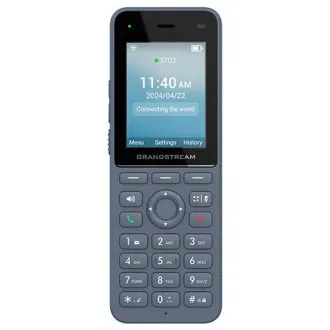 Telefon SIP WiFi Grandstream WP826, wyświetlacz paskowy 2,4", 3 konta SIP, BT, USB-C