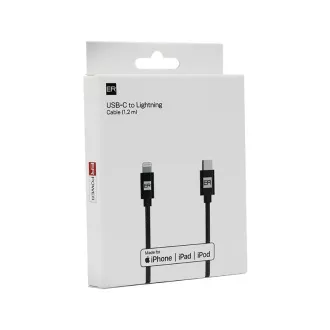 Kabel ER POWER USB-C/Lightning 120 cm czarny