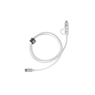 ER POWER Podwójny kabel USB-C C/L Mfi 200cm biały
