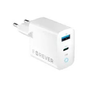 Forever TC-06-20AC PD QC 1x USB-C 1x USB 20W biały