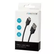 Kabel do transmisji danych Forever USB/USB-C 1m 1A czarny