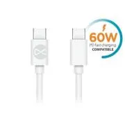 Kabel do transmisji danych Forever USB-C/USB-C 1m 3A biały