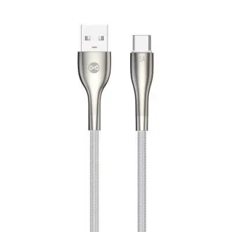 Forever Sleek Kabel USB/USB-C do transmisji danych 1m 3A biały Forever Sleek Kabel USB/USB-C do transmisji danych 1m 3A biały