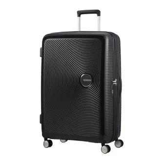 American Tourister Soundbox Spinner 77 Exp. Czarny