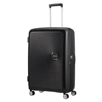 American Tourister Soundbox Spinner 77 Exp. Czarny